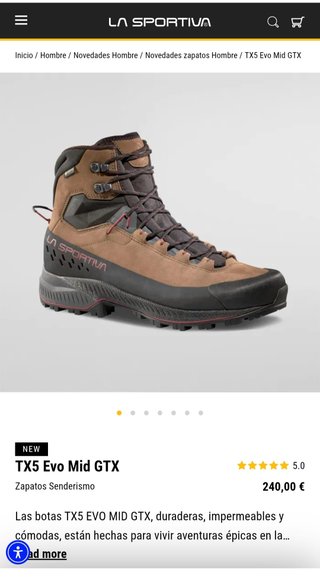 Botas La Sportiva TX5 EVO MID GTX Talla 43.5