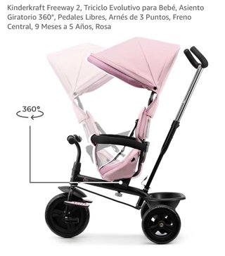Triciclo Kinderkraft Freeway 2 Rosa