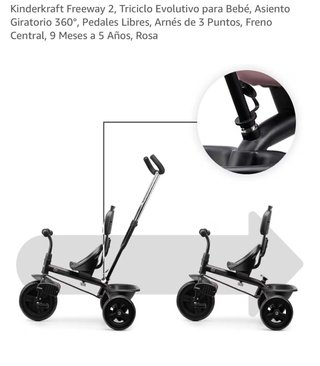 Triciclo Kinderkraft Freeway 2 Rosa