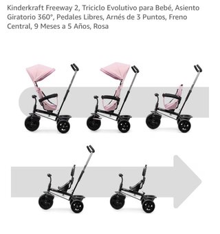 Triciclo Kinderkraft Freeway 2 Rosa