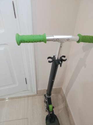 Patinete para niños roll Run plegable negro y verd