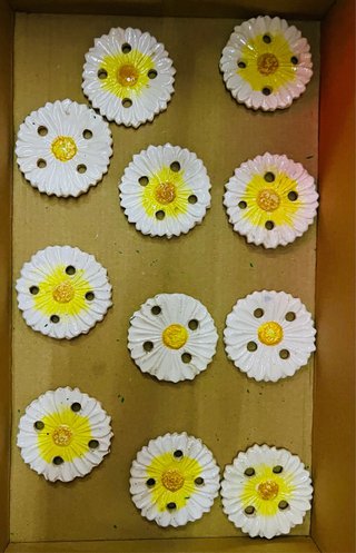 Juego de 4 piezas cerámica decorativa