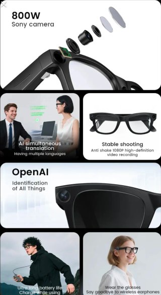 Gafas inteligentes AI Pro