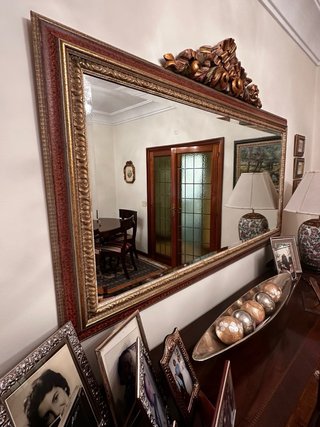 Espejo grande decorativo madera y dorado
