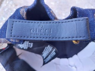 Cappellino Gucci blu/marrone