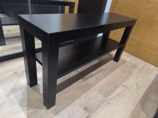 Lote Salón Negro: Sofá, Mesa,Estanterías y baldas