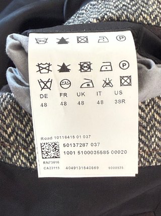 Hugo Boss Cappotto Lana Vergine Uomo Tg 48