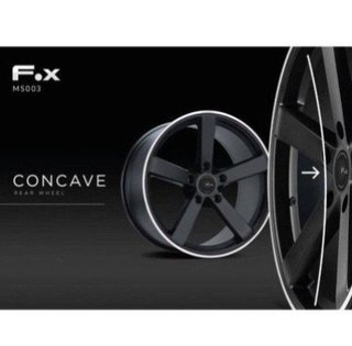 Juego de 4 Llantas 19 Fox MS003 Black Concave BM08