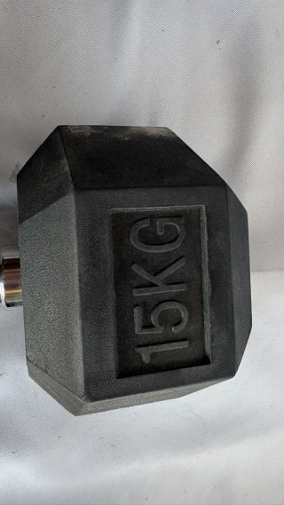 Set 2 Pesas 15kg Hexagonales