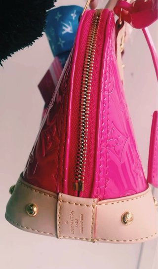 borsa fucsia in Vernice lucida
