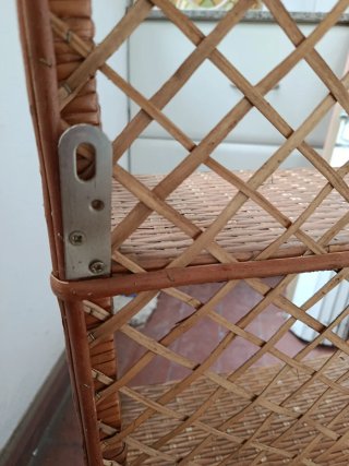 Estantería de mimbre de 3 baldas