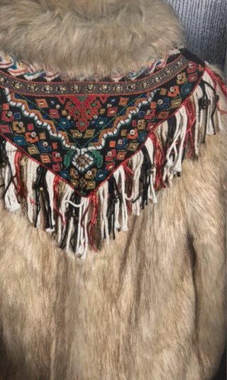 Chaqueta Retro Vintage Beige Multicolor