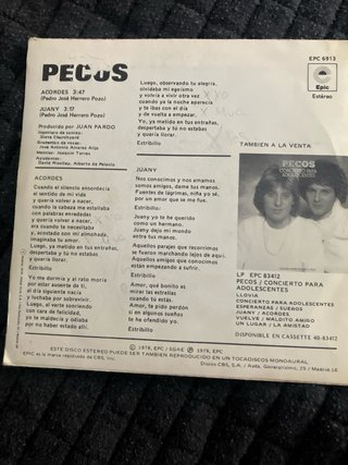 2 Vinilos singles Los Pecos