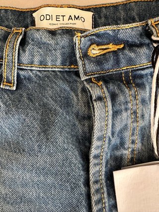 Jeans Odi et Amo Boyfriend Blu Strappati TG 40