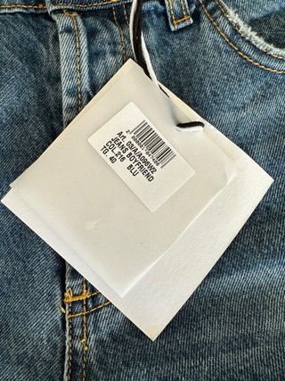 Jeans Odi et Amo Boyfriend Blu Strappati TG 40