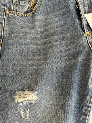 Jeans Odi et Amo Boyfriend Blu Strappati TG 40