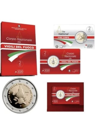 COIN CARD 2€ ITALIA 2020. VIGILI DEL FUOCO