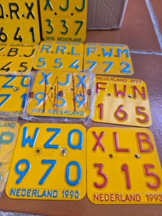 Colección Placas Matricula Holandesas Antiguas