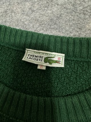 Jersey Lacoste Trenzado Rombos Verde Oscuro XL