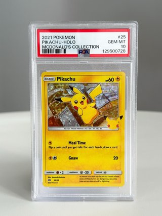 Pokemon Pikachu Holo McDonald's 25 PSA 10