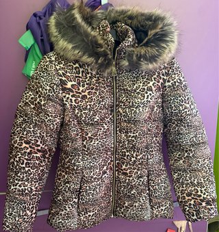 Chaqueta Leopardo con Capucha y Pelo