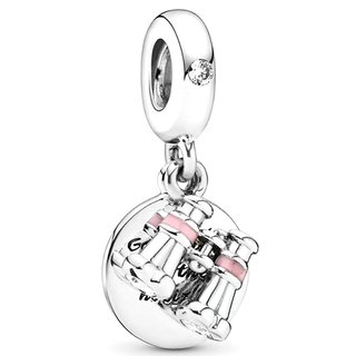Pandora Colgante Prismáticos Rosa S925