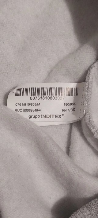 Felpa Zara Grigia Taglia M