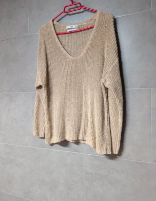 Jersey Mango Talla Única Beige