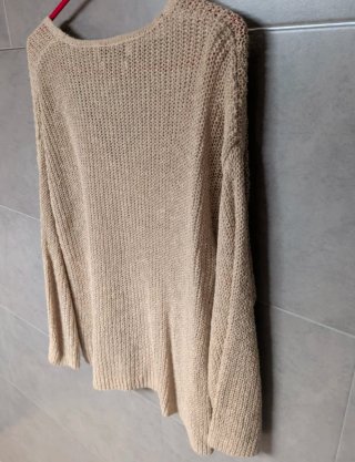 Jersey Mango Talla Única Beige