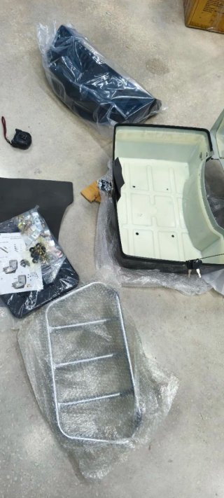 Maleta para moto negra
