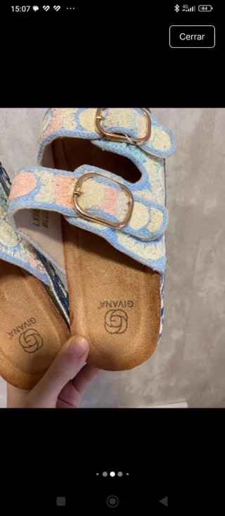 Sandalias GIVANA tiras hebilla multicolor