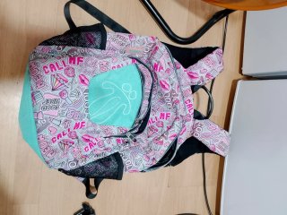 Mochila Totto rosa y turquesa