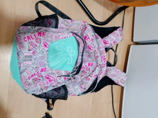 Mochila Totto rosa y turquesa