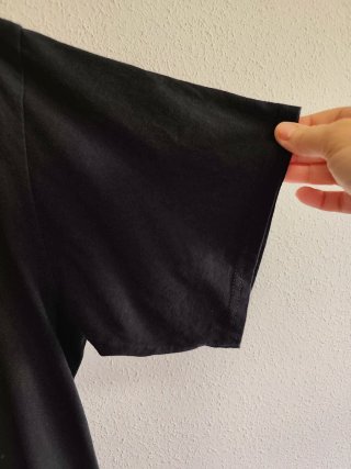 Camiseta XL Negra con Diseño de Baterista