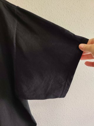 Camiseta XL Negra con Diseño de Baterista