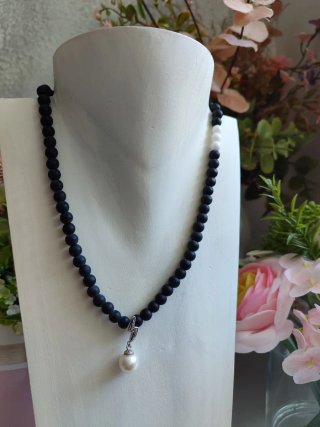 Collar Plata y Piedras Naturales