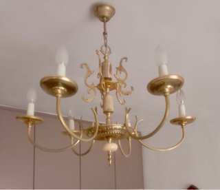 Lámpara de techo antigua 6 luces