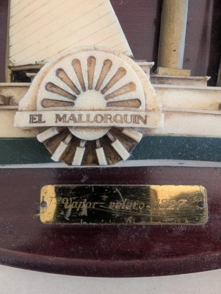 Maqueta El Mallorquín Vapor Velero 1827