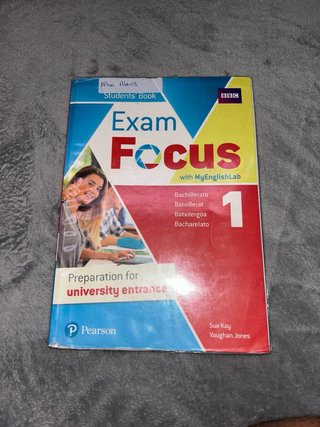 Libro de Ingles Exam Focus 1 de Bach Pearson
