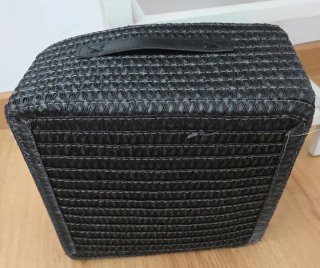 Mobile ausiliario 4 cesti in legno e vimini
