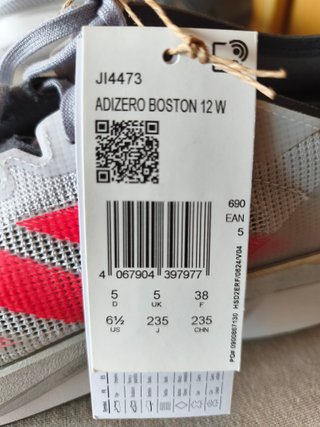 Adidas Adizero Boston 12 W Talla 38 JI4473