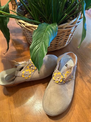 Zapatos El Corte Inglés Beige Flores Talla 40