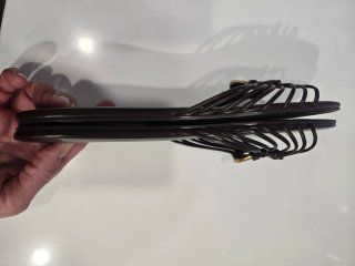 Chanclas ZARA Piel Marrón Oscuro