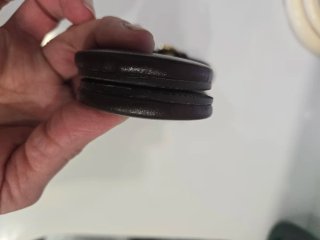 Chanclas ZARA Piel Marrón Oscuro