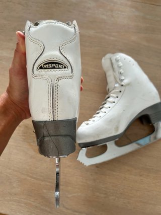 Patines de hielo blancos talla 34