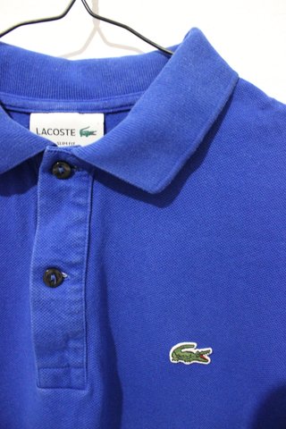 Polo Lacoste Slim Fit Azul Original