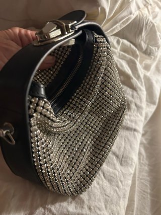 Borsa a mano con strass