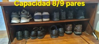 Zapatero recibidor con espejo