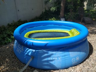 Piscina hinchable Intex azul