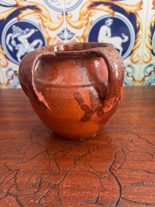 Lote de 3 piezas de barro antiguas